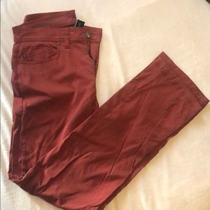 Prana Men’s Stretch Zion Pant 32x32 Slim Fit Red